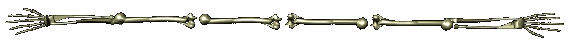 Retro pixel separator of a skeleton arm.